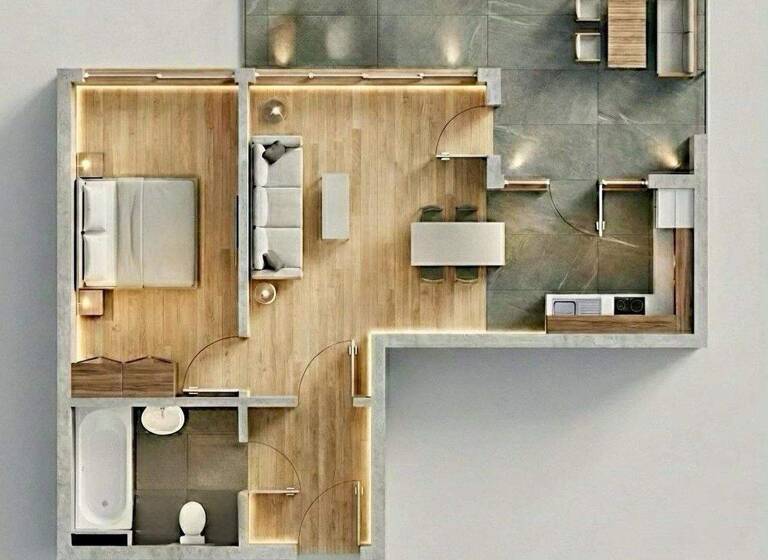 Terrassenwohnung zum Kauf provisionsfrei 447.500 € 2 Zimmer 40 m² 1. Geschoss Kaiserstrasse 63 Wien 1070