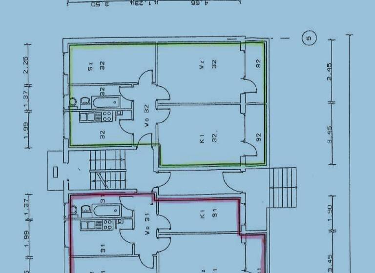 Wohnung zur Miete 380 € 3 Zimmer 60,8 m² 4. Geschoss frei ab sofort Hardenbergstraße 19 Weißenfels 06667