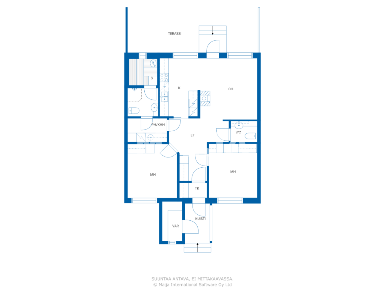 Reihenmittelhaus zur Miete 920 € 3 Zimmer 80 m²<br/>Wohnfläche 1.875 m²<br/>Grundstück Rovankatu 14 Kemi 94700