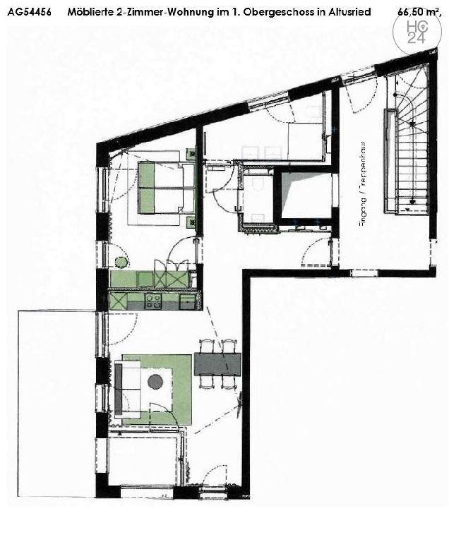 Wohnung zur Miete Wohnen auf Zeit 1.550 € 2 Zimmer 67 m²<br/>Wohnfläche ab sofort<br/>Verfügbarkeit Altusried Altusried 87452