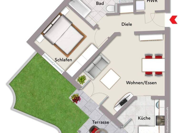 Wohnung zum Kauf 310.000 € 2 Zimmer 68 m² Ampfing 84539