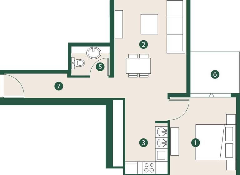 Wohnung zum Kauf provisionsfrei 283.023 € 2 Zimmer 71,7 m² Dubai 00000