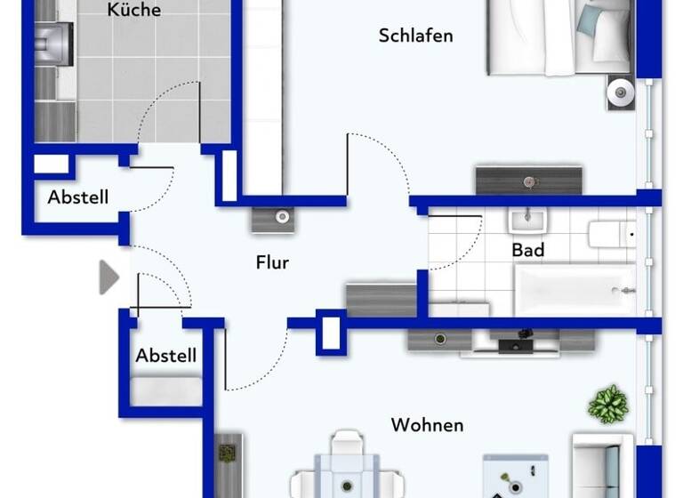 Wohnung zum Kauf 103.000 € 2 Zimmer 66 m² frei ab sofort Alstaden-Ost Oberhausen 46049