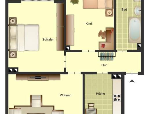 Wohnung zur Miete 699 € 3 Zimmer 71,3 m² 2. Geschoss frei ab 01.08.2026 Felder Straße 30 Solingen-Mitte Solingen 42651