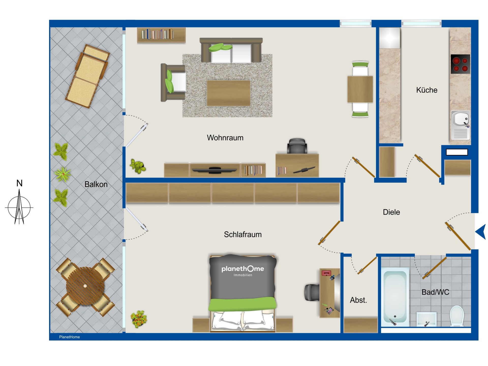 Wohnung zum Kauf 439.000 € 2 Zimmer 67,5 m²<br/>Wohnfläche 2.<br/>Geschoss Obersendling München 81379