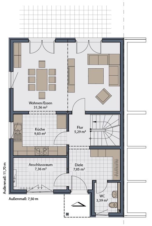 Doppelhaushälfte zum Kauf provisionsfrei 621.480 € 7 Zimmer 183 m²<br/>Wohnfläche 225 m²<br/>Grundstück Malsch 69254