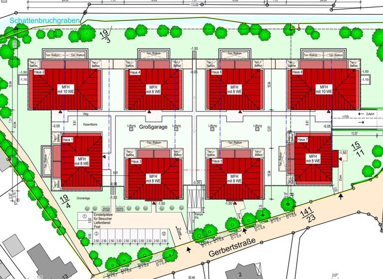 Wohnung zum Kauf - Erstbezug provisionsfrei 369.842 € 4 Zimmer 95,6 m² EG frei ab sofort Gerbertstraße 1-7 Lingen Lingen (Ems) 49809