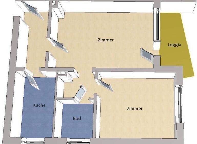Wohnung zum Kauf 279.000 € 2 Zimmer 60 m² frei ab sofort Reinickendorf Berlin 13407