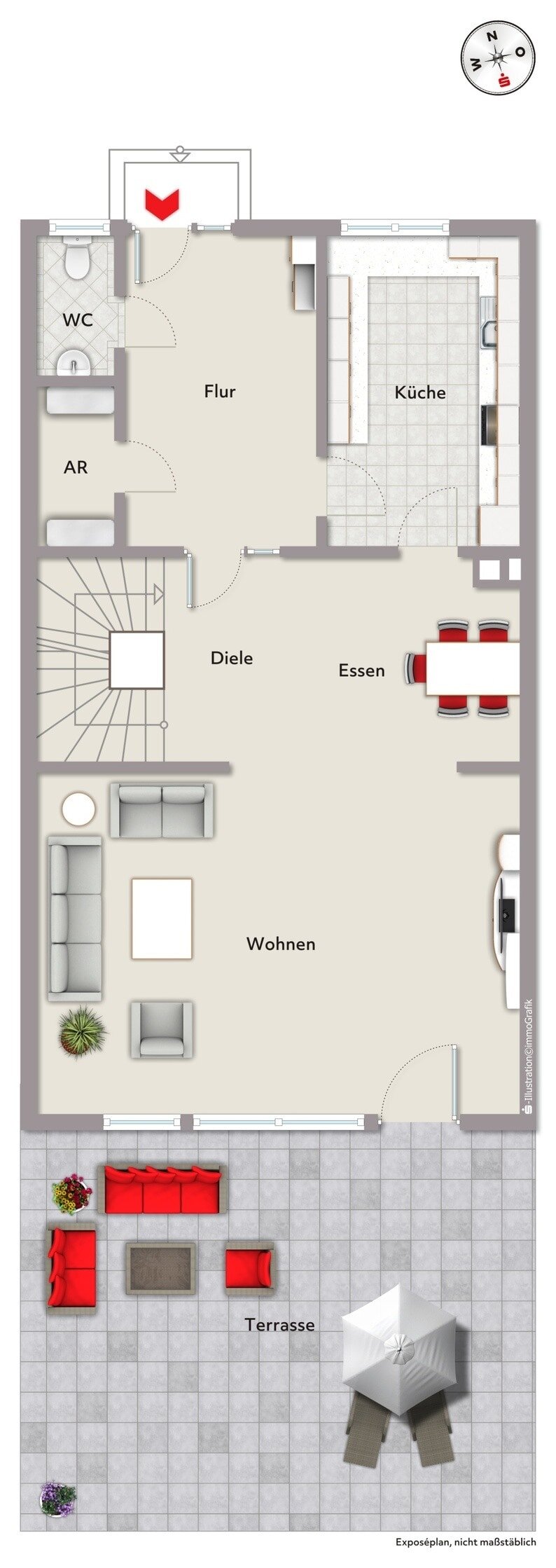 Reihenmittelhaus zum Kauf 599.000 € 6 Zimmer 174 m²<br/>Wohnfläche 260 m²<br/>Grundstück Marienberg Nürnberg 90425