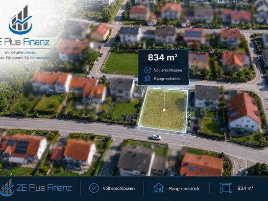 Grundstück zum Kauf 834 m² Grundstück Baugenehmigung vorhanden frei ab sofort Wettstetten Wettstetten 85139