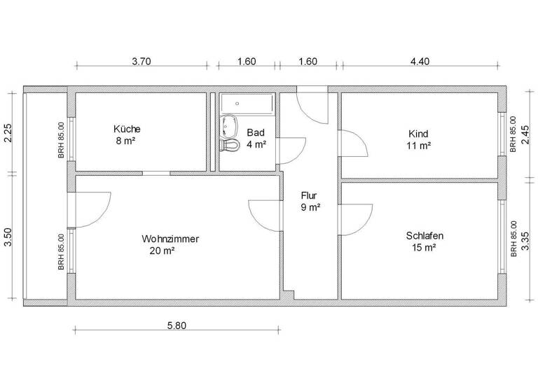 Wohnung zur Miete 391 € 3 Zimmer 71 m² 2. Geschoss frei ab 12.05.2026 Max-Planck-Straße 32 Eckersbach Zwickau 08066