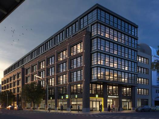 Büro zur Miete - Erstbezug provisionsfrei 34 € teilbar von 550 m² bis 5.200 m² Skalitzer Str. 126 Kreuzberg Berlin 10999