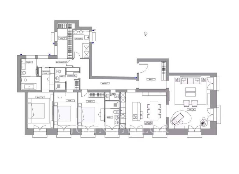 Studio zum Kauf provisionsfrei 3.800.000 € 226 m² 1. Geschoss Madrid 28004