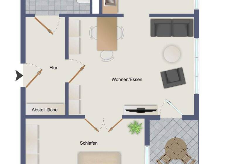 Wohnung zur Miete 740 € 2 Zimmer 55,9 m² 4. Geschoss frei ab sofort Neulichtenhofstraße 16 Hummelstein Nürnberg 90461