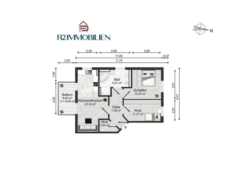 Wohnung zum Kauf - Erstbezug 284.000 € 3 Zimmer 71 m² 1. Geschoss Eilenburg 04838