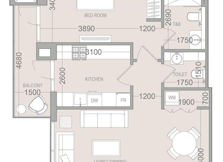 Wohnung zum Kauf provisionsfrei 477.306 € 2 Zimmer 75,9 m² Dubai 00000