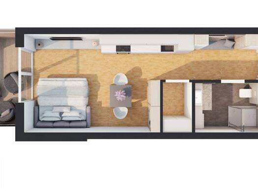 Studio zum Kauf - Neubau provisionsfrei 195.000 € 1 Zimmer 34,3 m² 2. Geschoss Lehn 17 Längenfeld 6444