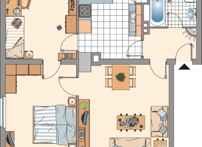 Wohnung zur Miete 740 € 3 Zimmer 59,5 m² 2. Geschoss frei ab 03.04.2026 Reuterstraße 60 Poppelsdorf Bonn 53113