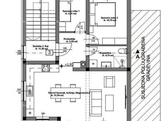 Wohnung zum Kauf 160.000 € 3 Zimmer 62 m² 2. Geschoss Loborika