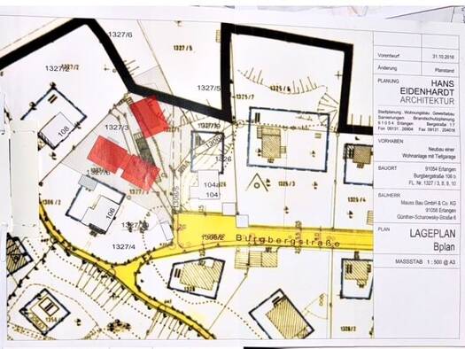 Grundstück zum Kauf provisionsfrei 1.090.000 € 1.557 m² Grundstück Burgberg Erlangen 91054