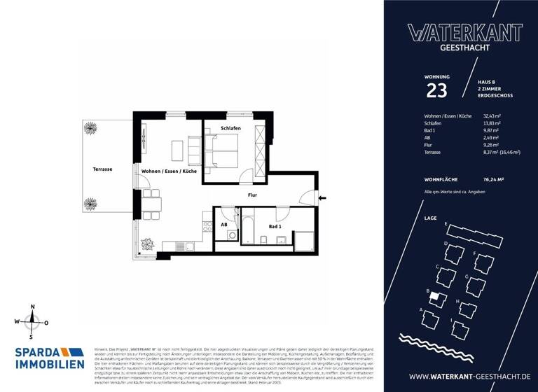 Wohnung zum Kauf - Erstbezug provisionsfrei 368.000 € 2 Zimmer 76,3 m² Geesthacht 21502