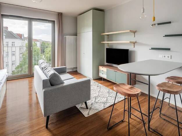Wohnung zur Miete 930 € 1 Zimmer 33 m² frei ab sofort Braunschweiger Straße 21 Neukölln Neukölln 12055