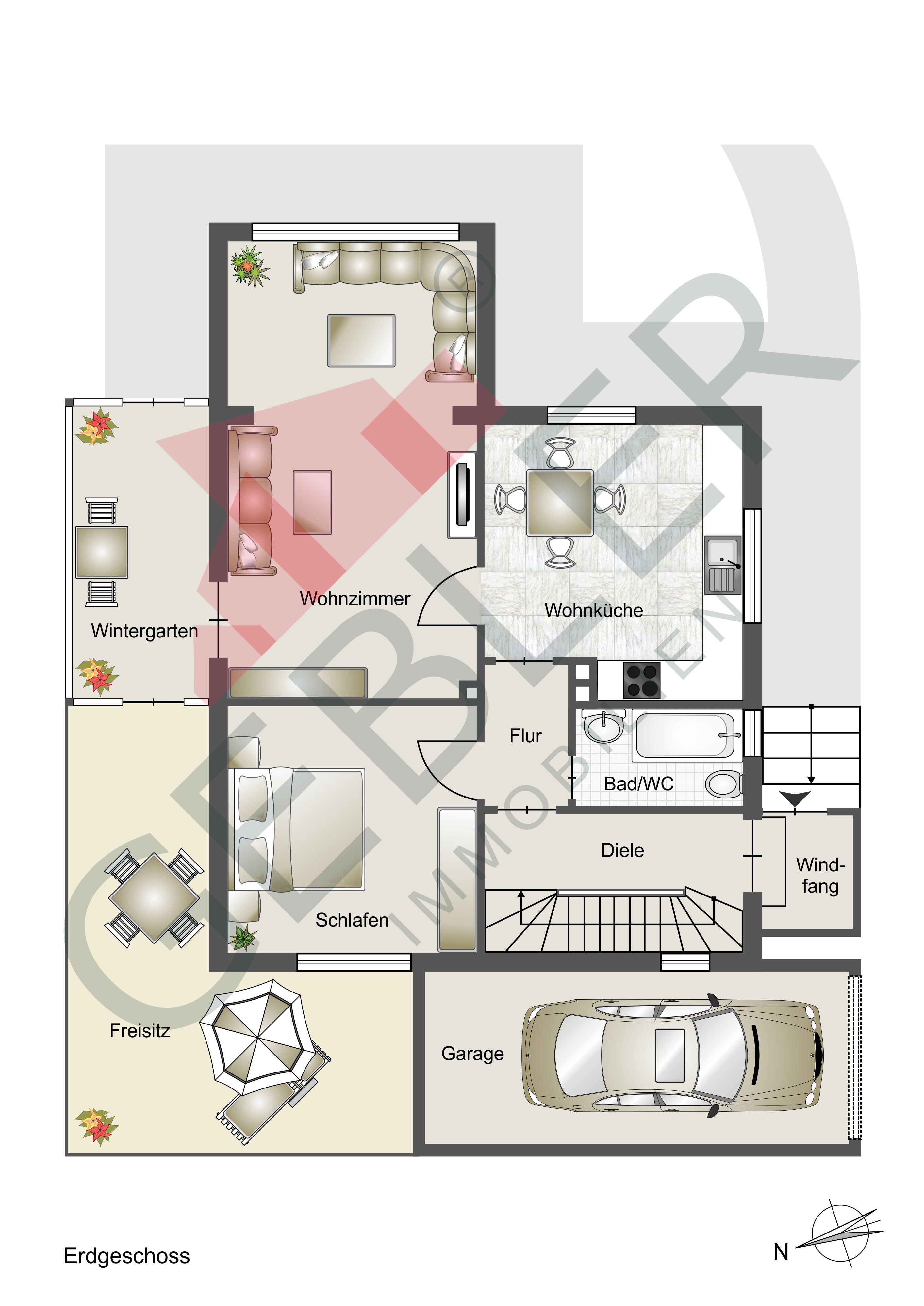 Einfamilienhaus zum Kauf 199.000 € 4 Zimmer 104,6 m²<br/>Wohnfläche 269 m²<br/>Grundstück Stadtkern - West Hemer 58675