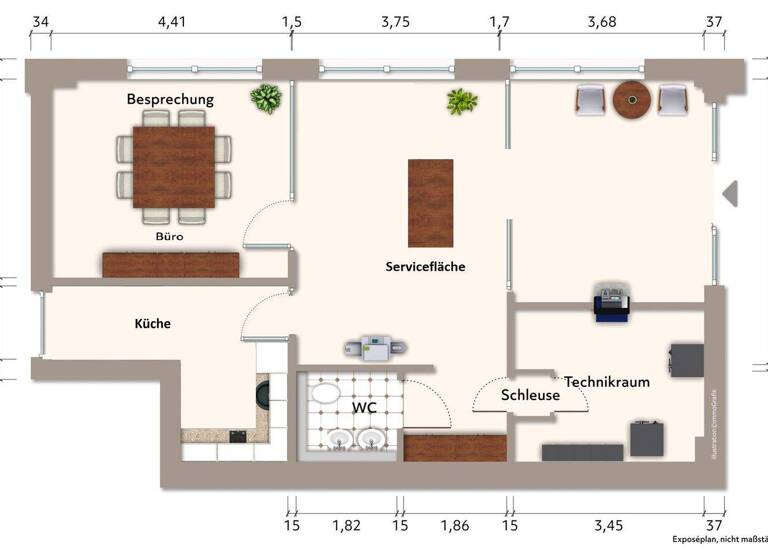 Verkaufsfläche zur Miete 16,01 € 3 Zimmer Nasgenstadt Ehingen 89584