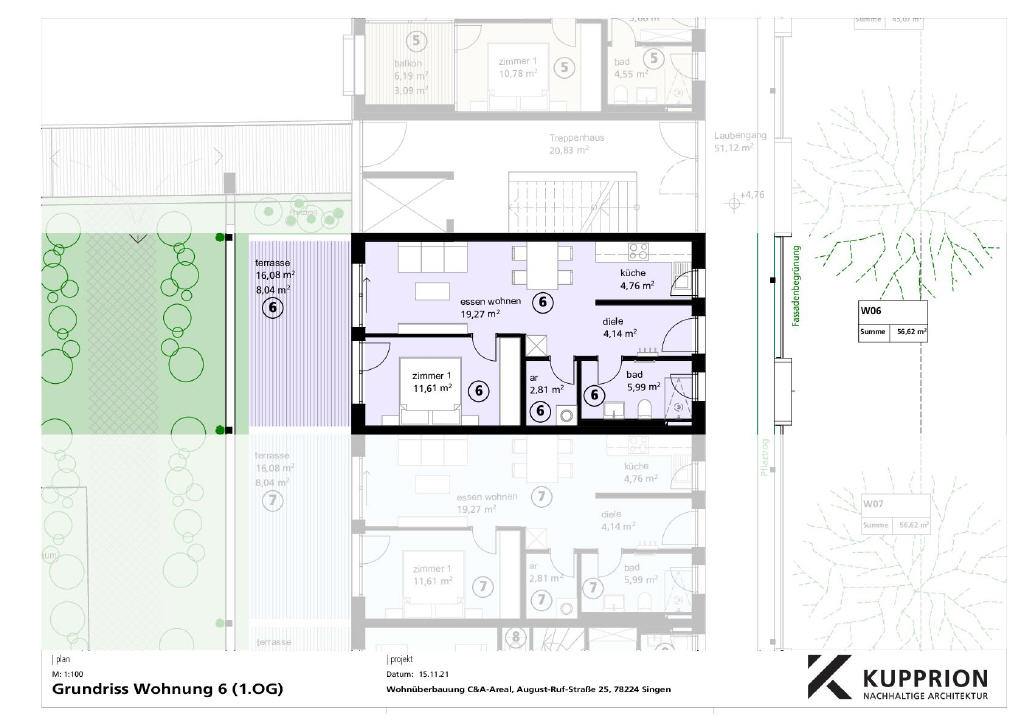 Wohnung zur Miete 820 € 2 Zimmer 56,6 m²<br/>Wohnfläche 3.<br/>Geschoss 01.01.2025<br/>Verfügbarkeit Ekkehard - Realschule 3 Singen (Hohentwiel) 78224