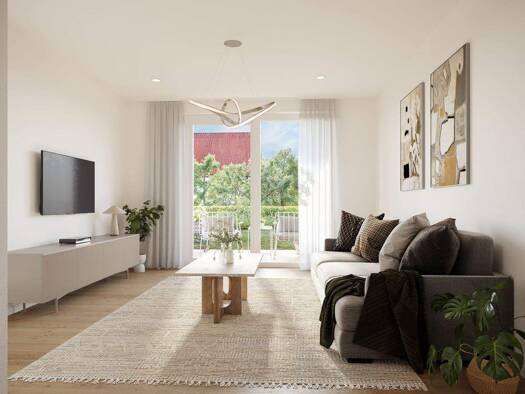 Terrassenwohnung zum Kauf - Neubau 388.000 € 3 Zimmer 78,3 m² EG Mariusstraße 29 Ansbach 91522