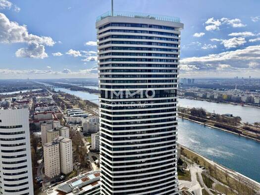 Studio zur Miete - Erstbezug 958 € 1 Zimmer 34,2 m² 39. Geschoss frei ab 01.11.2026 Wien 1220