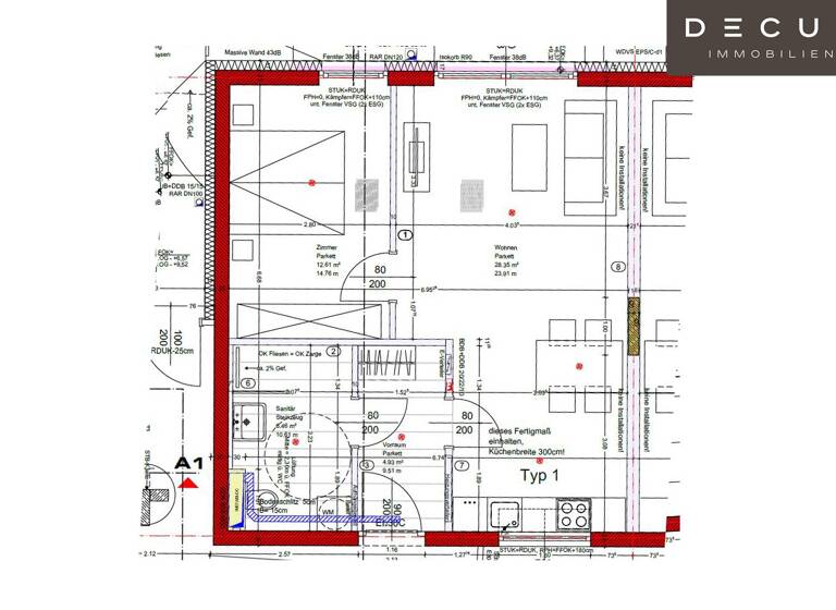 Wohnung zur Miete 512 € 2 Zimmer 52,4 m² 2. Geschoss Gries Graz 8020