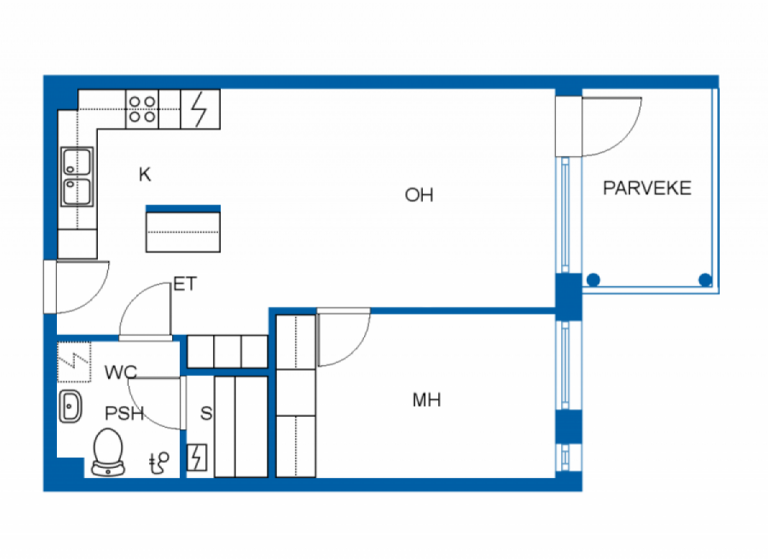 Studio zum Kauf 98.000 € 2 Zimmer 52 m² 2. Geschoss Niskantie 8 Pyhäjoki 86100
