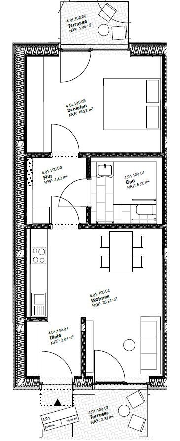 Wohnung zur Miete 805 € 2 Zimmer 54 m²<br/>Wohnfläche Emlichheim Emlichheim 49824