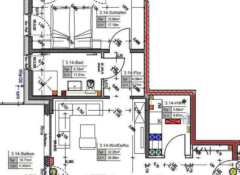 Wohnung zur Miete - Erstbezug 925 € 2 Zimmer 70,9 m² 3. Geschoss frei ab 01.08.2026 Geldern 47608