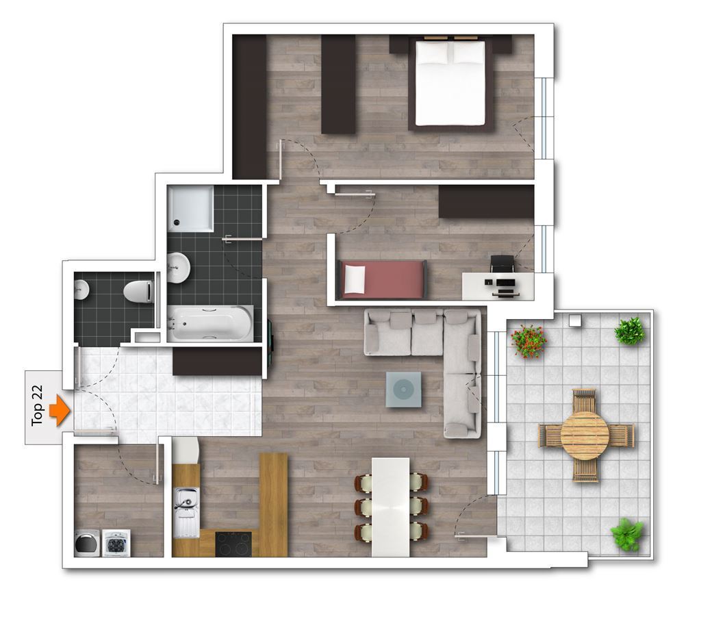 Wohnung zur Miete 1.636 € 3 Zimmer 86,6 m²<br/>Wohnfläche ab sofort<br/>Verfügbarkeit Langkampfen 6336