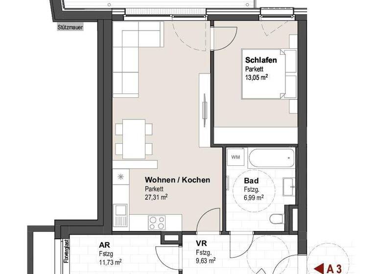 Wohnung zum Kauf provisionsfrei 352.943 € 2 Zimmer 70,7 m² Abtenau 5441