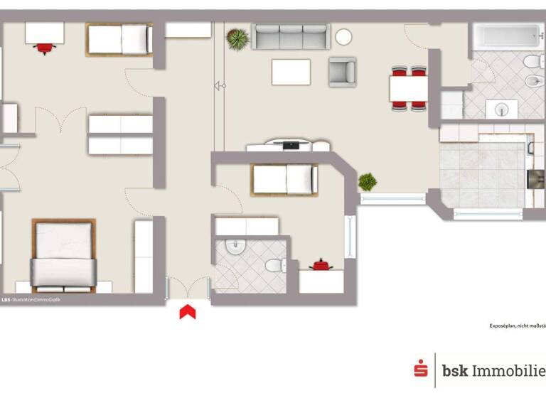 Wohnung zum Kauf 475.000 € 4 Zimmer 101,9 m² 2. Geschoss Schöneberg Berlin 10827