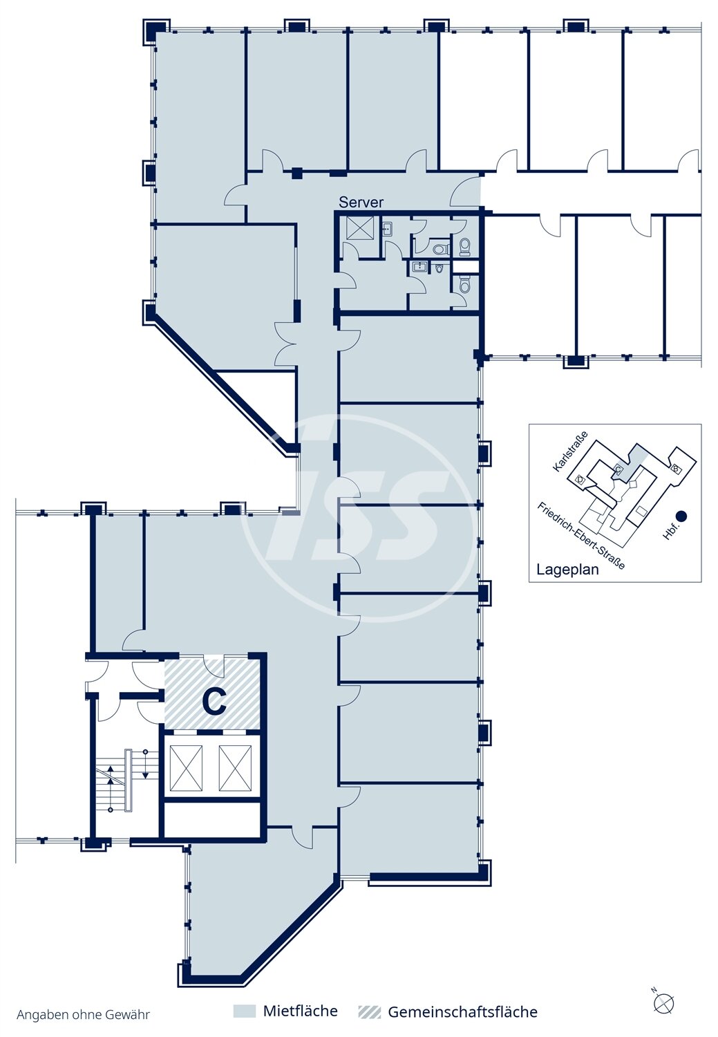 Bürofläche zur Miete provisionsfrei 16 € 568 m²<br/>Bürofläche Immermannstraße 65a-d Stadtmitte Düsseldorf 40210