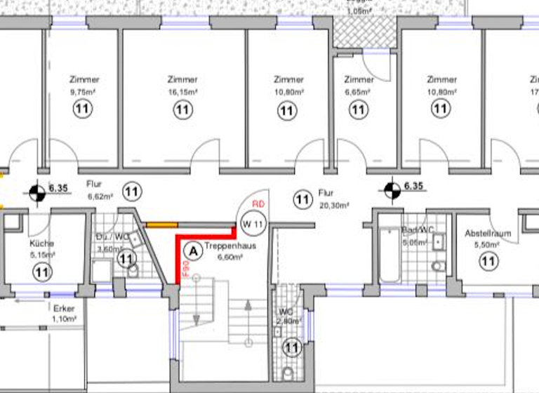 Wohnung zur Miete 4.500 € 9 Zimmer 166 m² West Stuttgart 70178