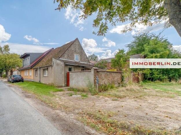 Doppelhaushälfte zum Kauf 89.000 € 3 Zimmer 97 m² 227 m² Grundstück Groß-Ziethen Kremmen 16766