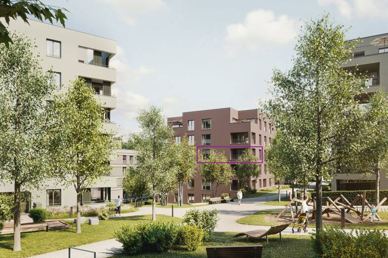 Wohnung zur Miete - Neubau 1.350 € 3 Zimmer 73,9 m² 2. Geschoss frei ab 01.07.2025 Oststadt Ravensburg 88212