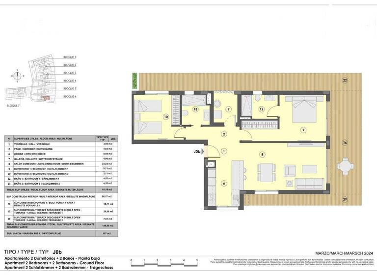 Wohnung zum Kauf - Erstbezug provisionsfrei 825.000 € 4 Zimmer 158 m² EG frei ab 30.11.2026 Colonia de Sant Jordi 07638