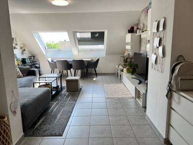 Wohnung zur Miete 900 € 3 Zimmer 69 m² Dachgeschoss, 2. Geschoss Linkenheim Linkenheim-Hochstetten 76351
