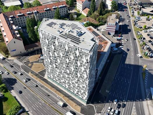 Wohnung zur Miete - Erstbezug 866 € 2 Zimmer 53,2 m² 15. Geschoss Kärntner Straße 1 Gries Graz 8020
