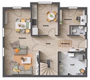 Einfamilienhaus zum Kauf provisionsfrei 292.110 € 4 Zimmer 152 m²<br/>Wohnfläche 829 m²<br/>Grundstück Unter dem  Pflinzhöck 0 Stockhausen Eisenach 99817