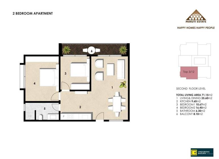 Studio zum Kauf - Erstbezug 129.040 € 3 Zimmer 71,2 m² 2. Geschoss Paje 73204