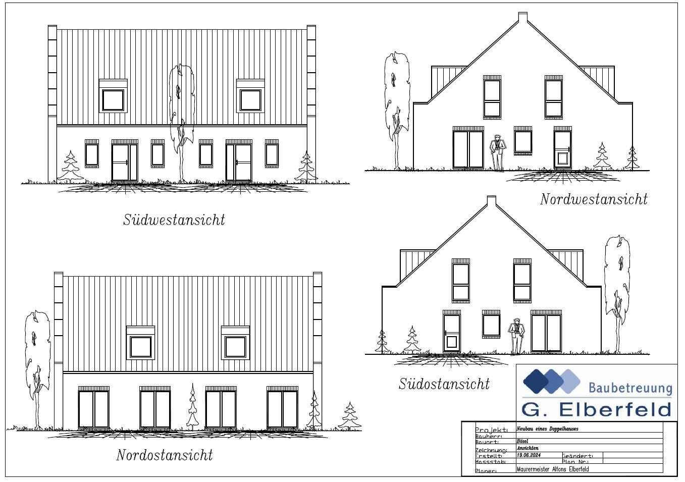 Doppelhaushälfte zum Kauf provisionsfrei 415.000 € 4 Zimmer 120 m²<br/>Wohnfläche 370 m²<br/>Grundstück ab sofort<br/>Verfügbarkeit Osterloh Bösel 26219