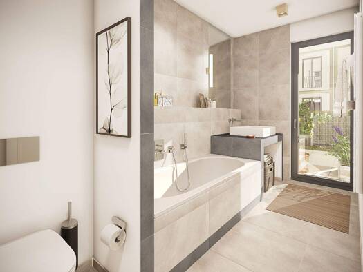 Terrassenwohnung zum Kauf - Erstbezug 540.000 € 2 Zimmer 45,7 m² Industriestraße 30 Aubing-Lochhausen-Langwied München 81245