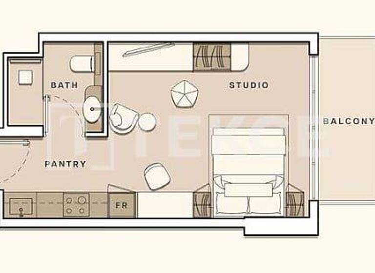 Studio zum Kauf 384.000 € 3 Zimmer 104 m² 8. Geschoss Dubai